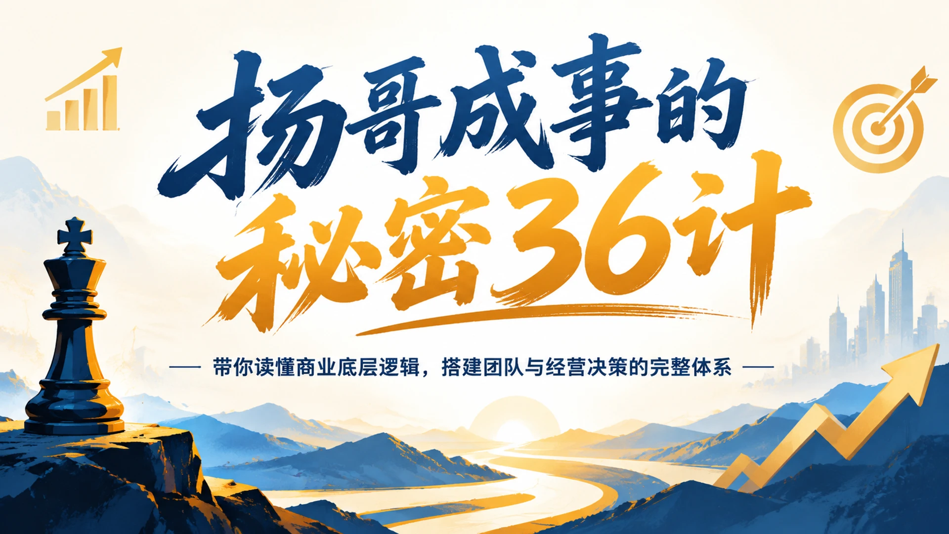 【精】扬哥成事的秘密36计,带你读懂商业底层逻辑,搭建团队与经营决策的完整体系-副业吧 【精】扬哥成事的秘密36计,带你读懂商业底层逻辑,搭建团队与经营决策的完整体系-副业吧