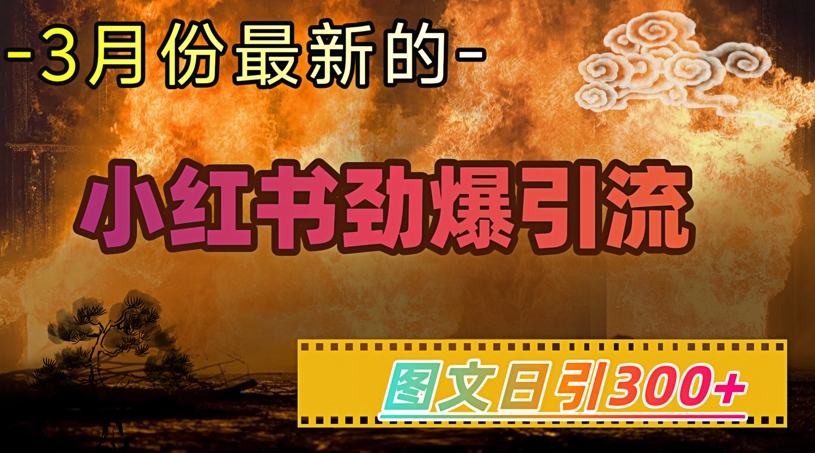 小红书超劲爆引流手段，图文日引300+轻松变现1W-智富思维学堂
